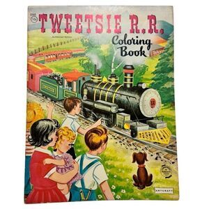 TWEETSIE RAILROAD COLORING BOOK 1961 SAALFIELD AMY SEDARIS NORTH CAROLINA